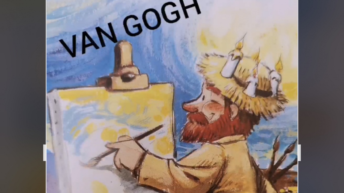 1 / B Sınıfı öğrencileri Görsel Sanatlar dersimizde Vincent van Gogh tablolarıyla tanıştı.